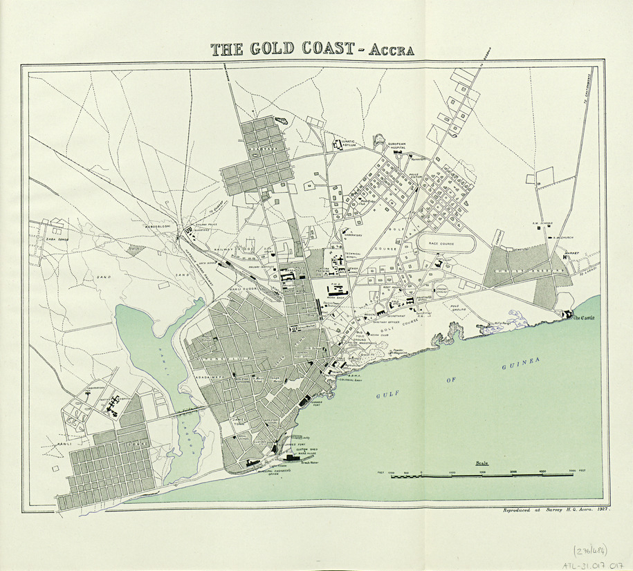 Map of the Gold Coast from 1927
